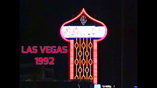 Las Vegas early 1990s  The Strip amp Fremont in august 1992 [upl. by Bromley]