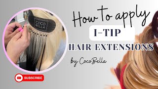 Step by Step  How to Apply ITip Hair Extensions  MicroRingExtensions HairExtensions [upl. by Anivle]