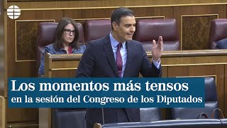 Los momentos más tensos de la sesión de hoy en el Congreso de los Diputados [upl. by Airliah]