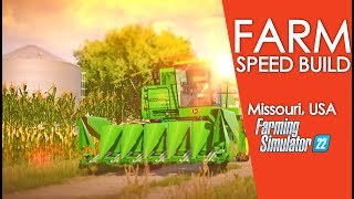 Small Farm Build amp Tour  Missouri USA  fs22 [upl. by Adamik481]