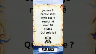 Je pars à lécole sans stylo est je retourné avec 10 stylos Qui suisje 🤔 [upl. by Elmo]