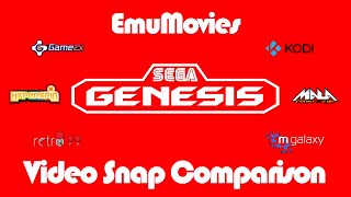 Sega Genesis Video Snap Comparison EmuMovies [upl. by Roderick]