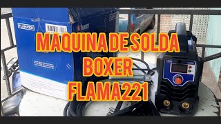 Maquina de solda inversora flama221 até 225a 220v boxer [upl. by Worthy]