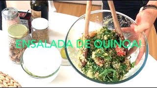 ENSALADA DE QUINOA PURA FIBRA Y PROTEÍNA [upl. by Licna745]