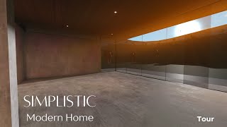 Bloxburg  Simplistic Modern Home  House Tour [upl. by Atinaujnas]