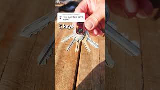 Extremely compact keychain 🔑​🔥​ asmr keysmart keychain keyorganizer lifehack shorts [upl. by Simmie]