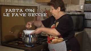 CUCINA ANTICA SICILIANA Puntata 0  Pasta con le fave secche [upl. by Odlawso]