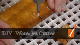 Waterjet cutter built with a cheap pressure washer [upl. by Ahsrop949]