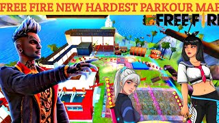 FREE FIRE NEW HARDEST PARKOUR MAP  FF CRAFTLAND MAP CODE  FF MAX 2024 [upl. by Rolfe]