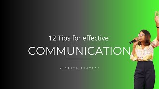 12 Tips for Effective Communication Skills [upl. by Gipson]