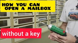 How YOU CAN OPEN MAILBOX IF youve LOST YOUR KEY 🔑 [upl. by Lucius]