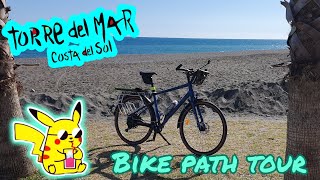 TORRE DEL MAR  BIKE PATH TOUR  RIVERSIDE 520 TOURING [upl. by Kciv]