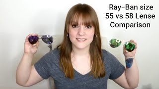 RayBan Aviators size 55mm vs 58mm Lenses [upl. by Akcirehs]