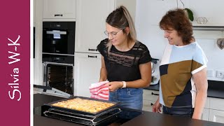 Blitzkuchen  Blechkuchen mit Sauerkirschen  leicht [upl. by Leavitt]