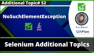 NoSuchElementException  Different Reasons for getting this exception during Selenium Automation [upl. by Eelime]