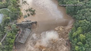 Cocke County Tennessee Helene flooding Drone video shows catastrophic damage [upl. by Amehr]