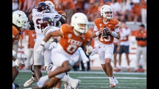 INSTANT REACTION Texas survives Mississippis States bark wins first ever SEC game [upl. by Yellehs772]