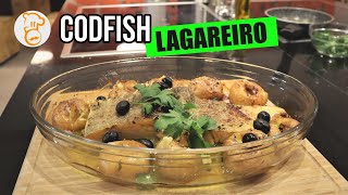 Codfish Lagareiro  Portuguese Roasted Codfish [upl. by Jervis]