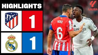 EPIC CLASH Atlético vs Real Madrid Highlights  LaLiga 202425 [upl. by Sukul]