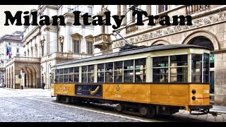 MILAN ITALY  Tram Ride to Center of the City [upl. by Anilam]