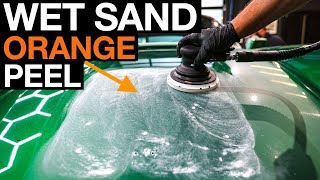 How to Wet Sand Orange Peel in Car Paint Porsche 911 [upl. by Yerag600]