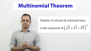 Multinomial theorem SE2 No of rationalirrational terms in 21231351610 [upl. by Suicul]