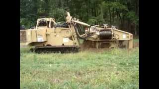 Tesmec 775DT Bucket Wheel Trencher at work [upl. by Himelman]