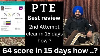 PTE best review how to get a 65 score in 15 days in 2024  Gurwinder sir [upl. by Ule]