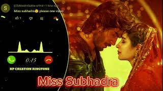 Miss SubhadraApna Naam Ka ringtone banane ke liye Hamare YouTube channel ko subscribe karne [upl. by Ysak]