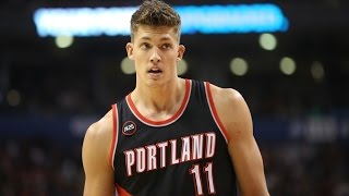 Meyers Leonard Blazers 2015 Season Highlights [upl. by Dolley]