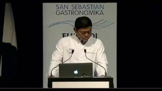 Yoshihiro Narisawa en Gastronomika 2016 Síntesis armónica de gastronomía y sostenibilidad [upl. by Tiraj182]