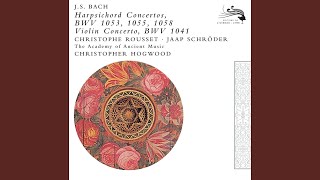 JS Bach Concerto for Harpsichord Strings and Continuo No 4 in A BWV 1055  3 Allegro ma [upl. by Tiebout]