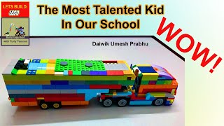 Special Video from Yuriy Tenman Lego Minimalism 👍🌟 The Most Talented Student 👦 in Our LEGO School 🌟👍 [upl. by Lalad]