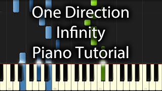 One Direction  Infinity Tutorial How To Play On Piano [upl. by Erdreid]