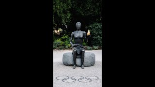 The artist Alison Saar to introduce her Olympic SCULPTURE [upl. by Alehs]