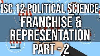 Franchise and Representation  Class 12 ISC Pol Science  Part2 Hindi Explanation [upl. by Enilekaj356]