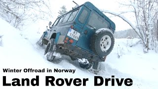 Winter offroad in Norway 2018  Part 12  Defender 110  Range Rover Classic  Discovery 4 [upl. by Porte699]