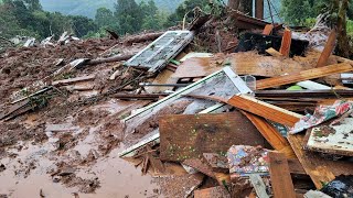 Deslizamento causa ao menos seis mortes no interior de Gramado [upl. by Eentruoc]