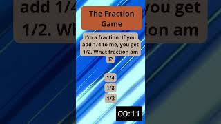 The Fraction Game Math Riddles  Let’s play with fractions  MatematicaBasica [upl. by Spanos]