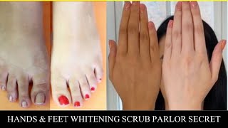 Hands amp Feet Whitening Scrub Parlor Secret [upl. by Gnah]