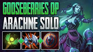 I LOVE FREE GOLDEN BLADE Arachne Solo Gameplay SMITE Conquest [upl. by Ayimat711]