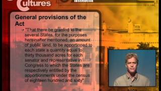 USA 21 Introduction to the Morrill Land Grant Act [upl. by Adaurd]