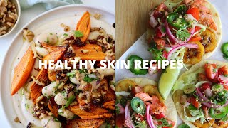 SKIN GLOW RECIPES  Ideas for healthy skin 🌱 [upl. by Akinod715]