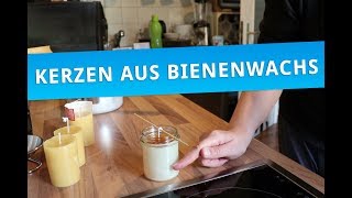 DIYKerzen aus Bienenwachs gießen für die Adventszeit [upl. by Leunam417]