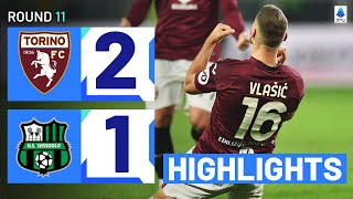 TORINOSASSUOLO 21  HIGHLIGHTS  Vlasic back to scoring ways  Serie A 202324 [upl. by Lramaj688]