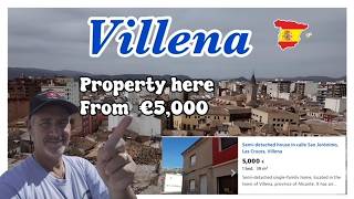 villena Alicante Spain cheap property in Villena walking tour of Villena town 2024 [upl. by Chem]