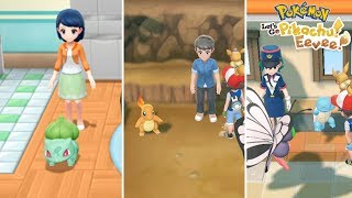 How to Get ALL 3 Kanto Gift Starters Guide in Pokemon Lets Go Pikachu and Eevee GAMEPLAY Tutorial [upl. by Halyak674]