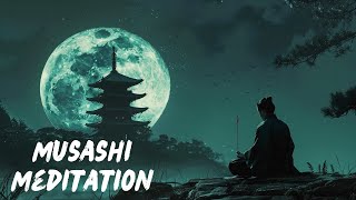 Samurai Meditation Miyamoto Musashi Music amp Rain Fall [upl. by Nestor694]