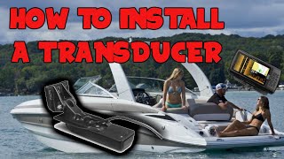 How to Install a Transducer GARMIN ECHOMAP PLUS 73SV Full Installation Part 1 [upl. by Lontson]