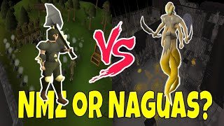 NMZ vs Sulphur Naguas  OSRS Melee Training Comparison [upl. by Spancake]